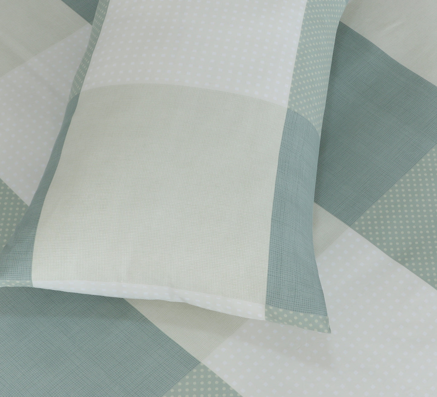 Check Pillowcases-Standard size | Pastel Green