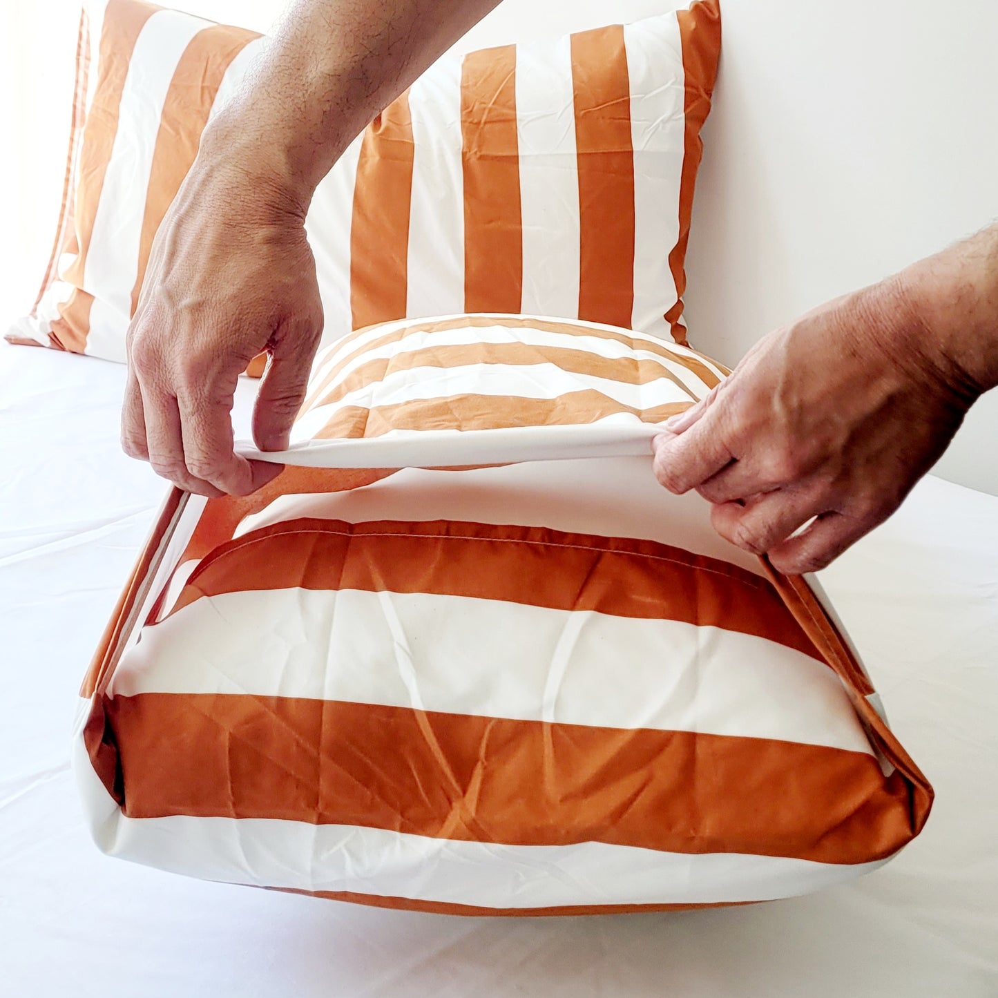 RUST STRIX Pillowcase Pair