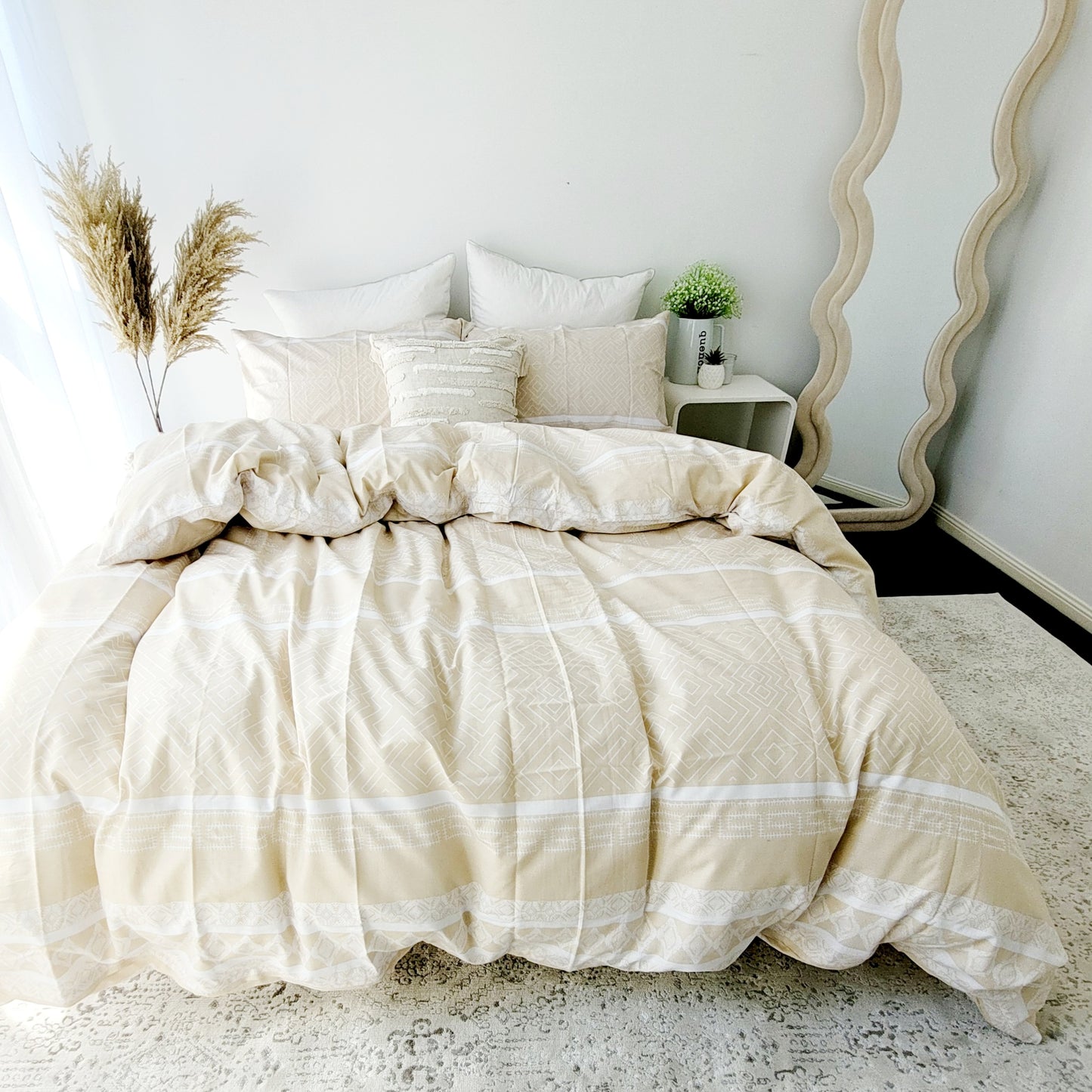 Hampton Beige-Lightweight Warmth with a Polished Look | Pure Cotton