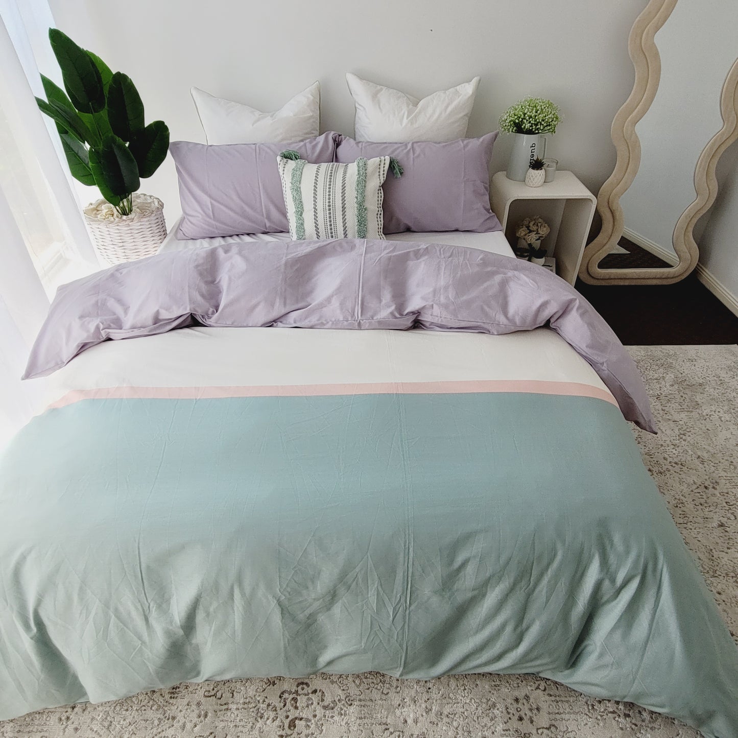 Indie Quilt Cover Set – Soft Cotton with Fade-Resistant Colors