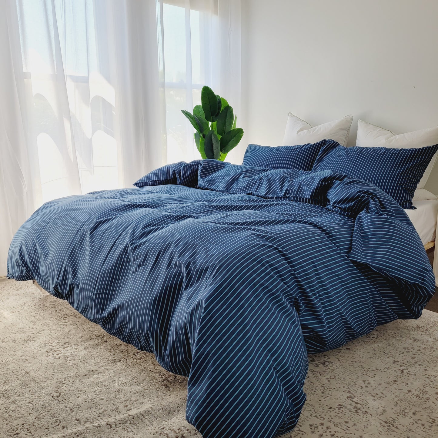 Abril-Premium 100% Cotton Quilt Cover Set