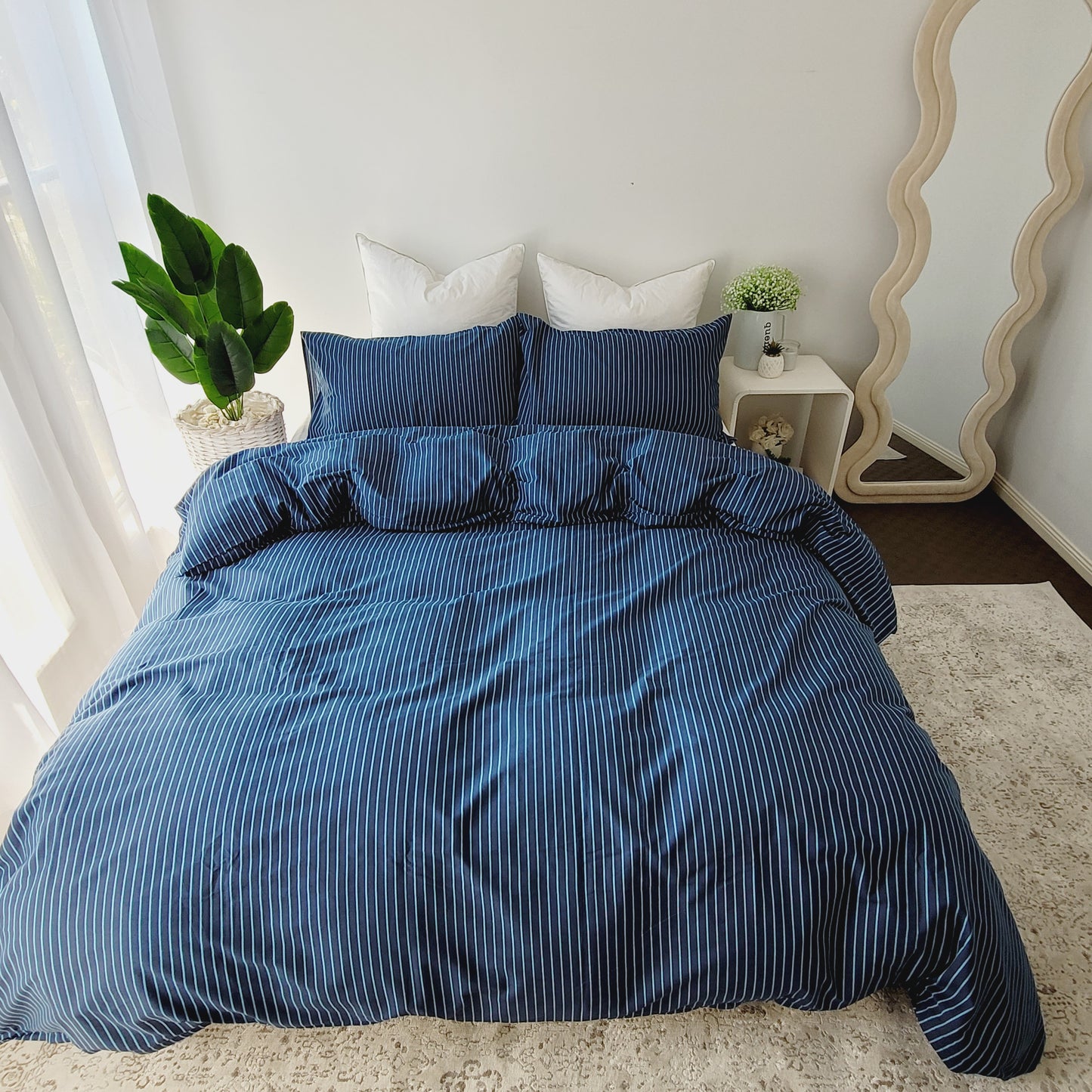 Abril-Premium 100% Cotton Quilt Cover Set