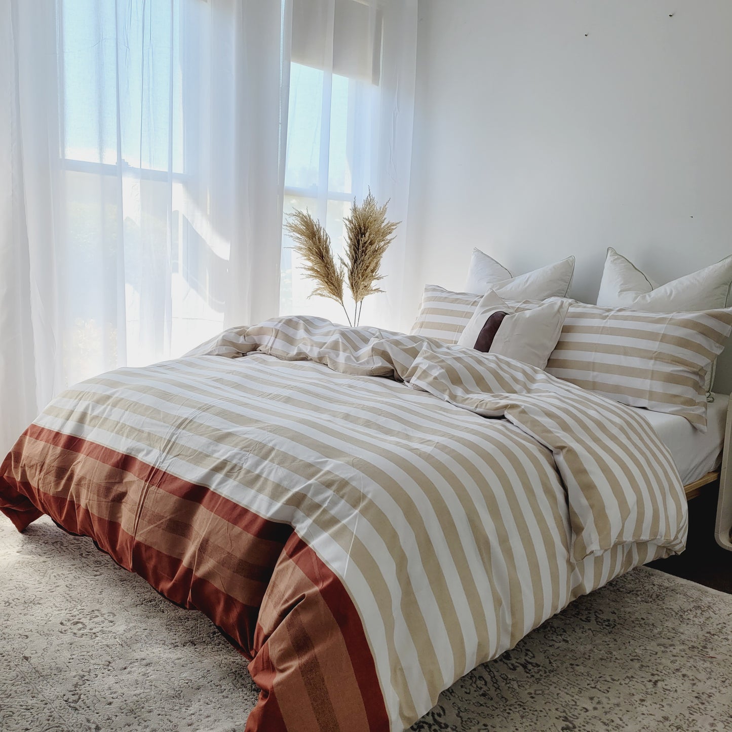 Luna Quilt Cover Set-Moisture-Wicking Fabric in Pure Cotton