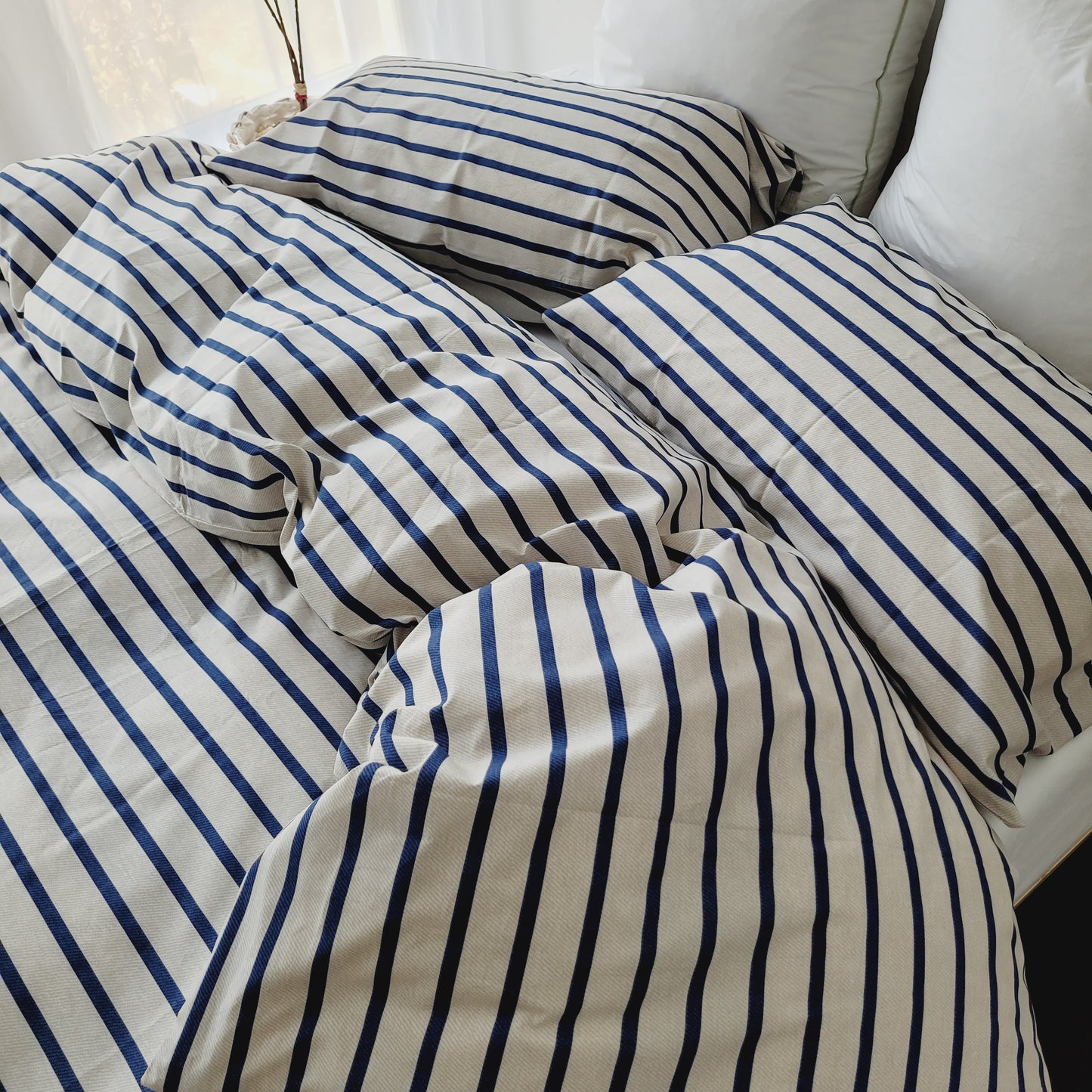 Ava Quilt Cover Set-Moisture-Wicking Fabric in Pure Cotton