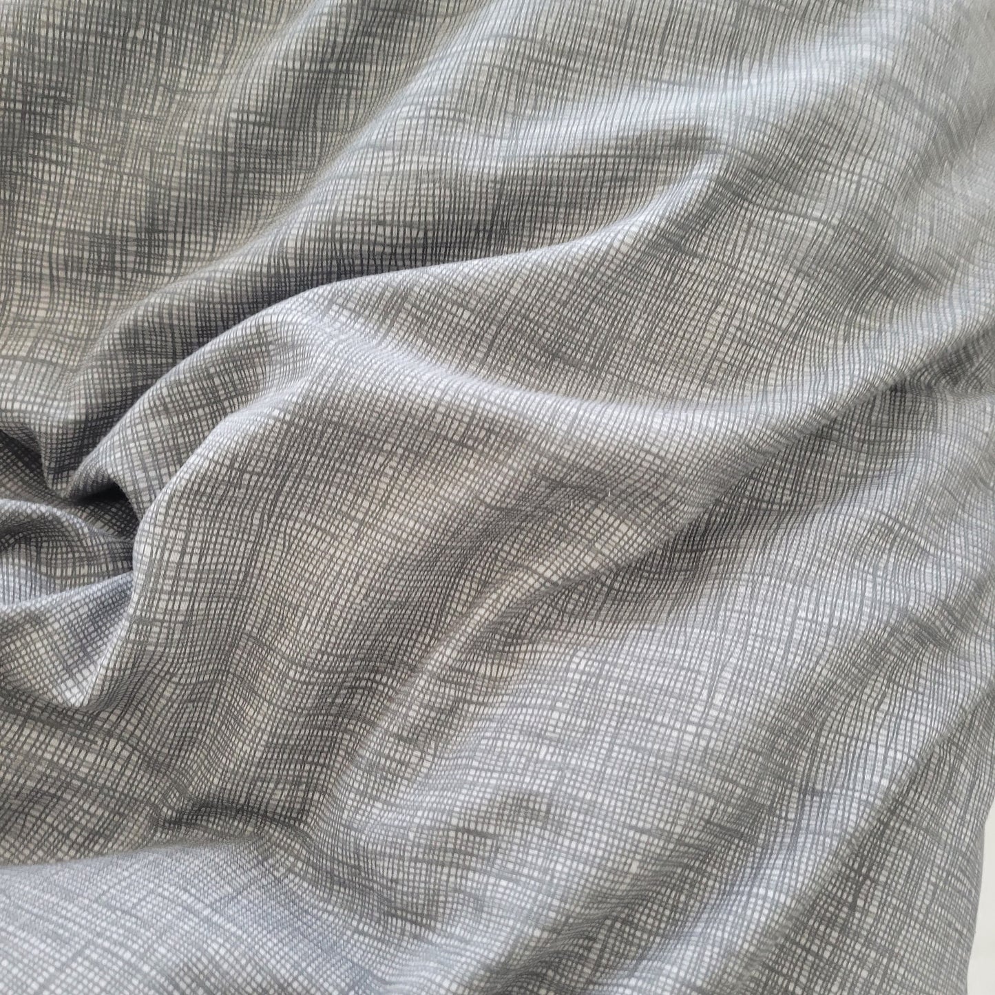 Grey Textured Print Quilt Cover Set - Pure Cotton with Ornate Patterns