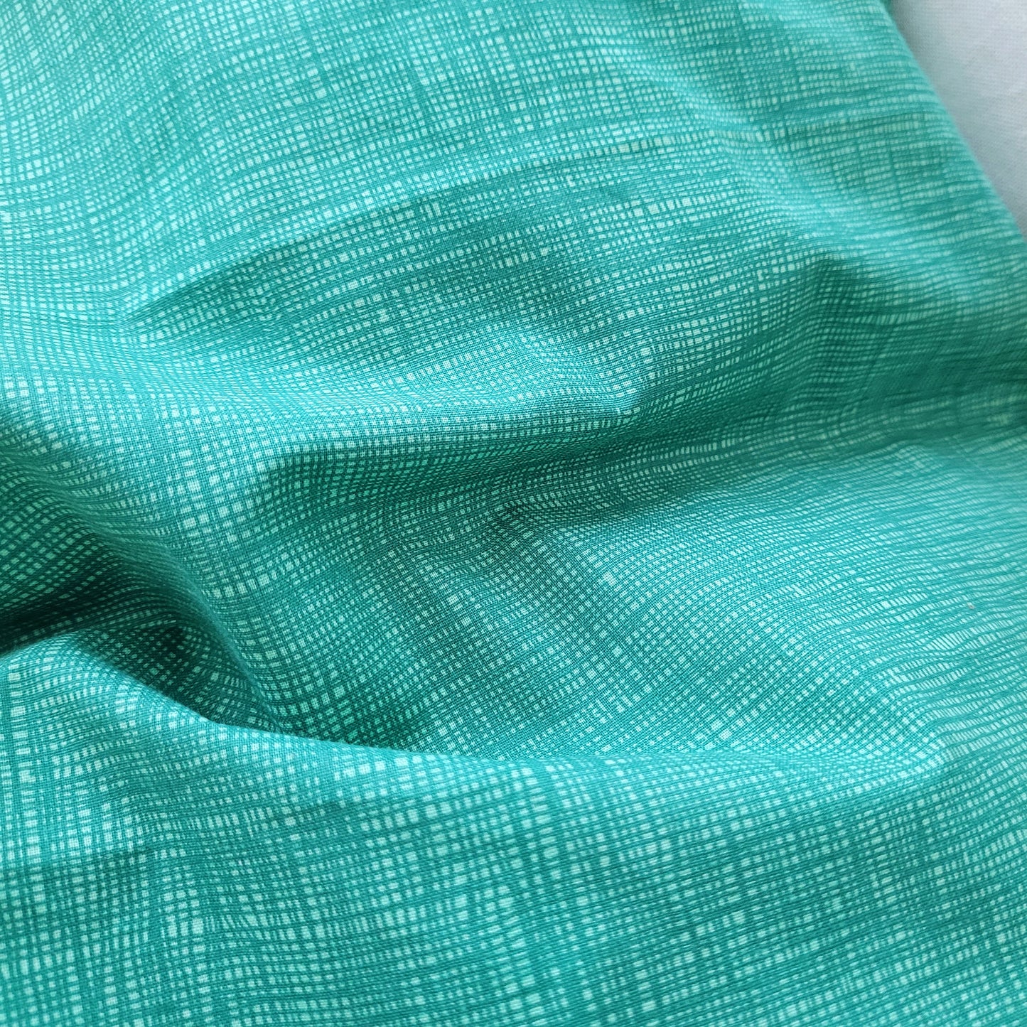 Green Textured Print Quilt Cover Set -Pure Cotton with Ornate Patterns