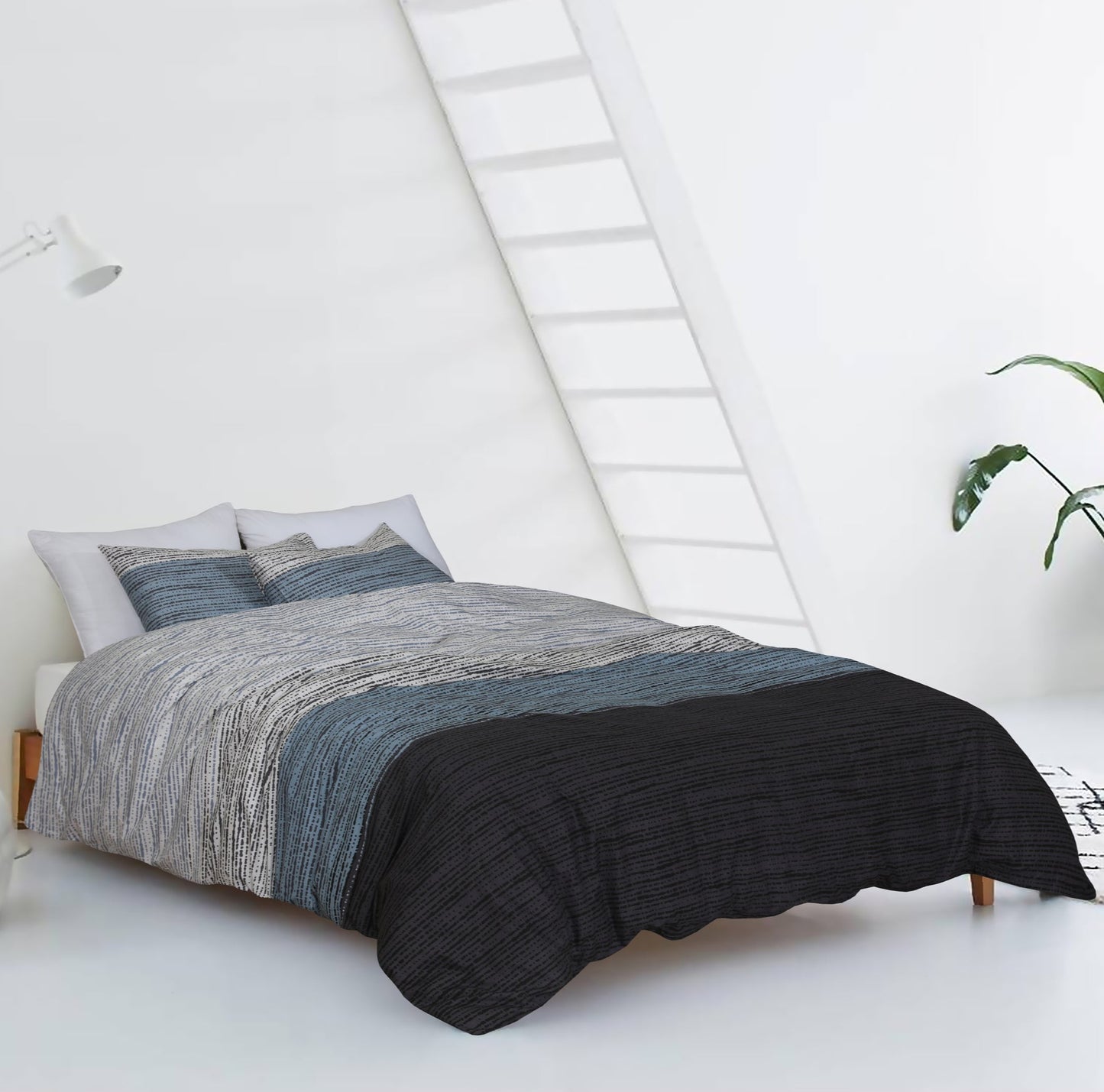 Parma Cotton Duvet Cover Set- Fade-Resistant, Hypoallergenic Bedding