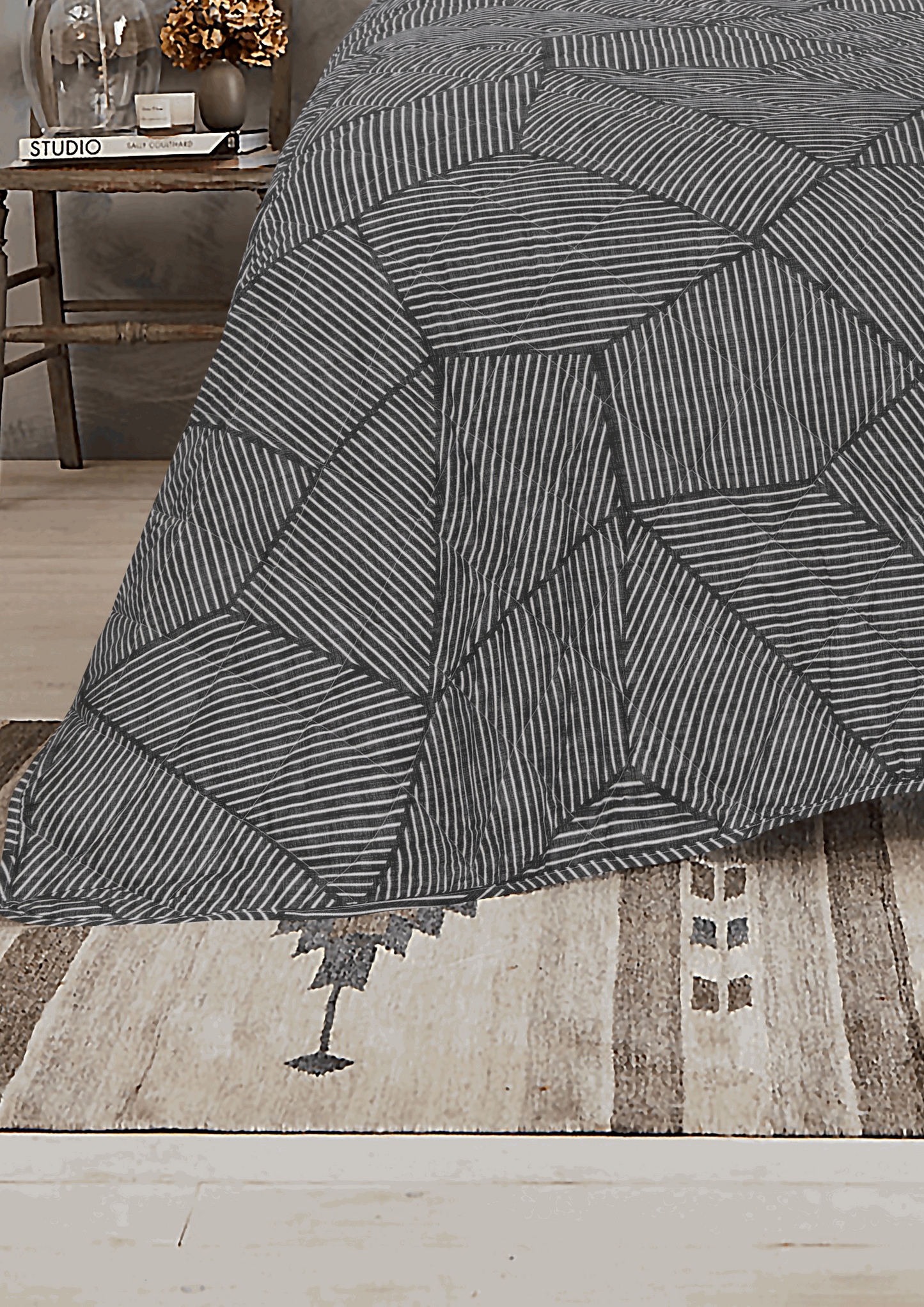Bedspread | Ariana Carbon Cotton Quilt