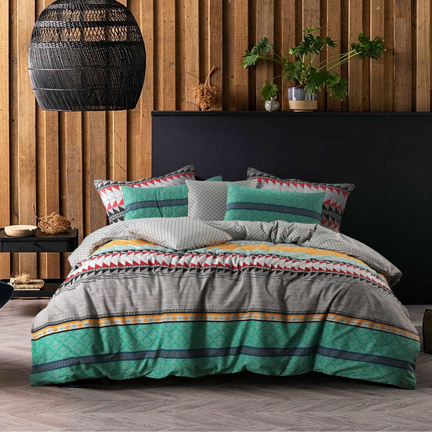 100 % Cotton Reversible Quilt Cover | Elegance