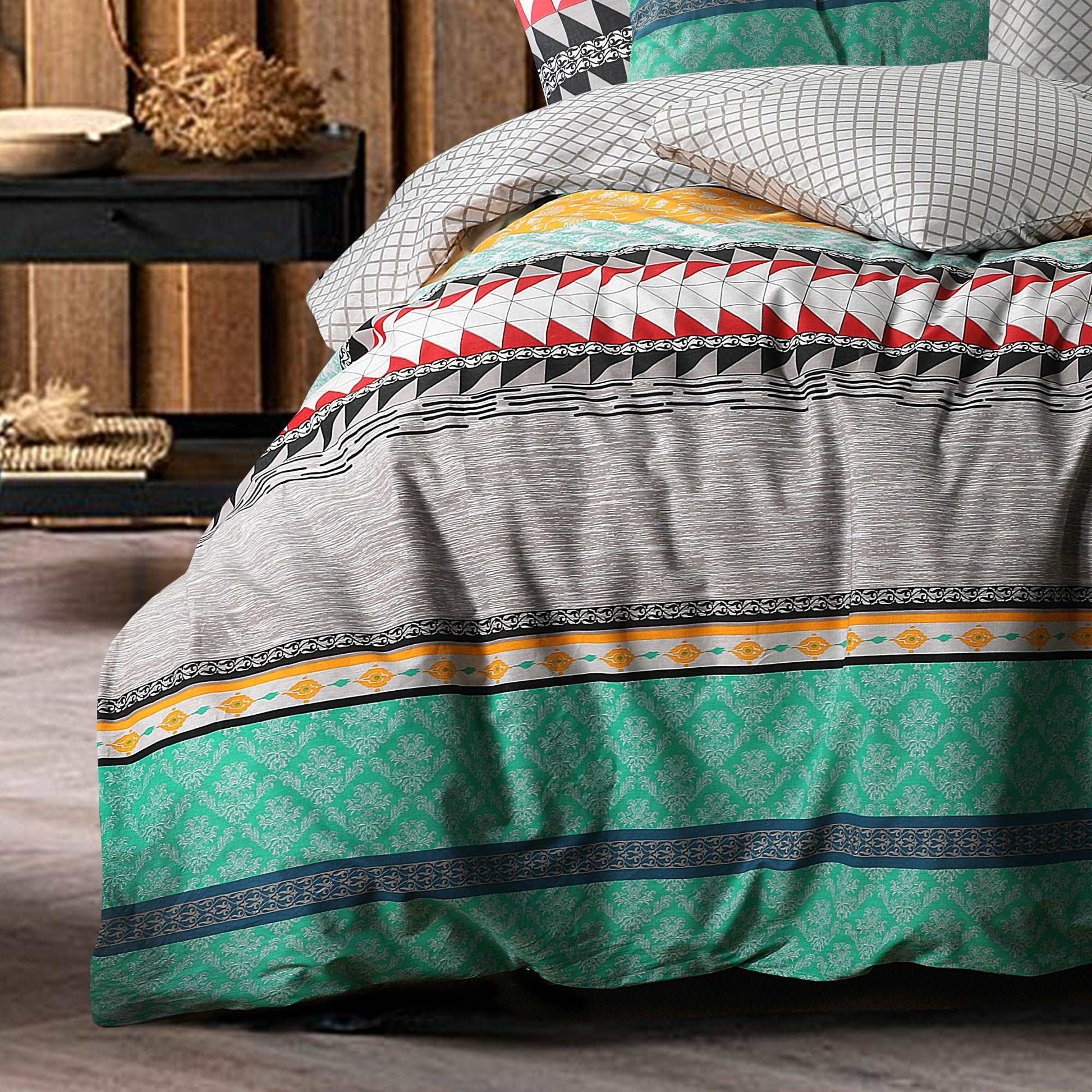 100 % Cotton Reversible Quilt Cover | Elegance