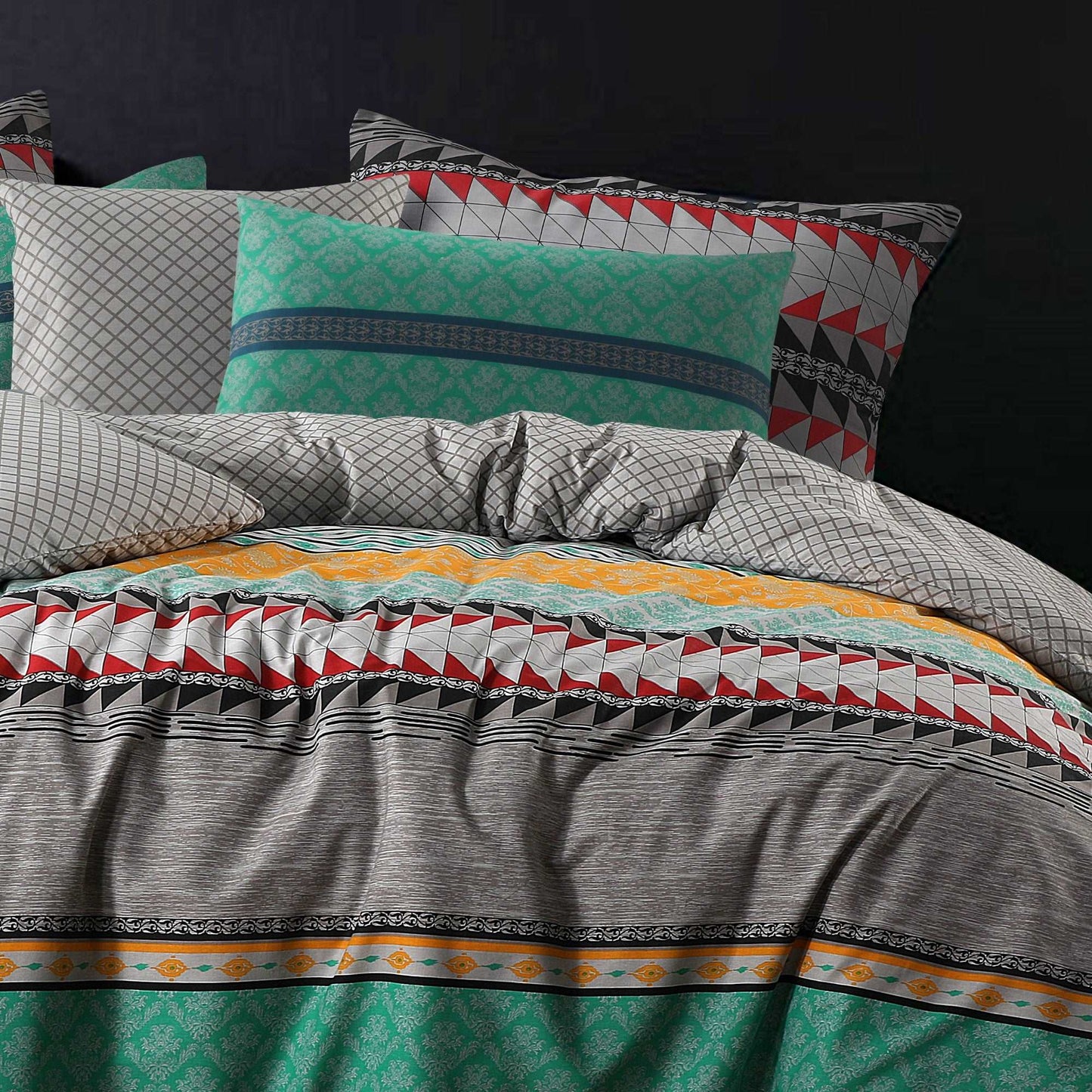 100 % Cotton Reversible Quilt Cover | Elegance