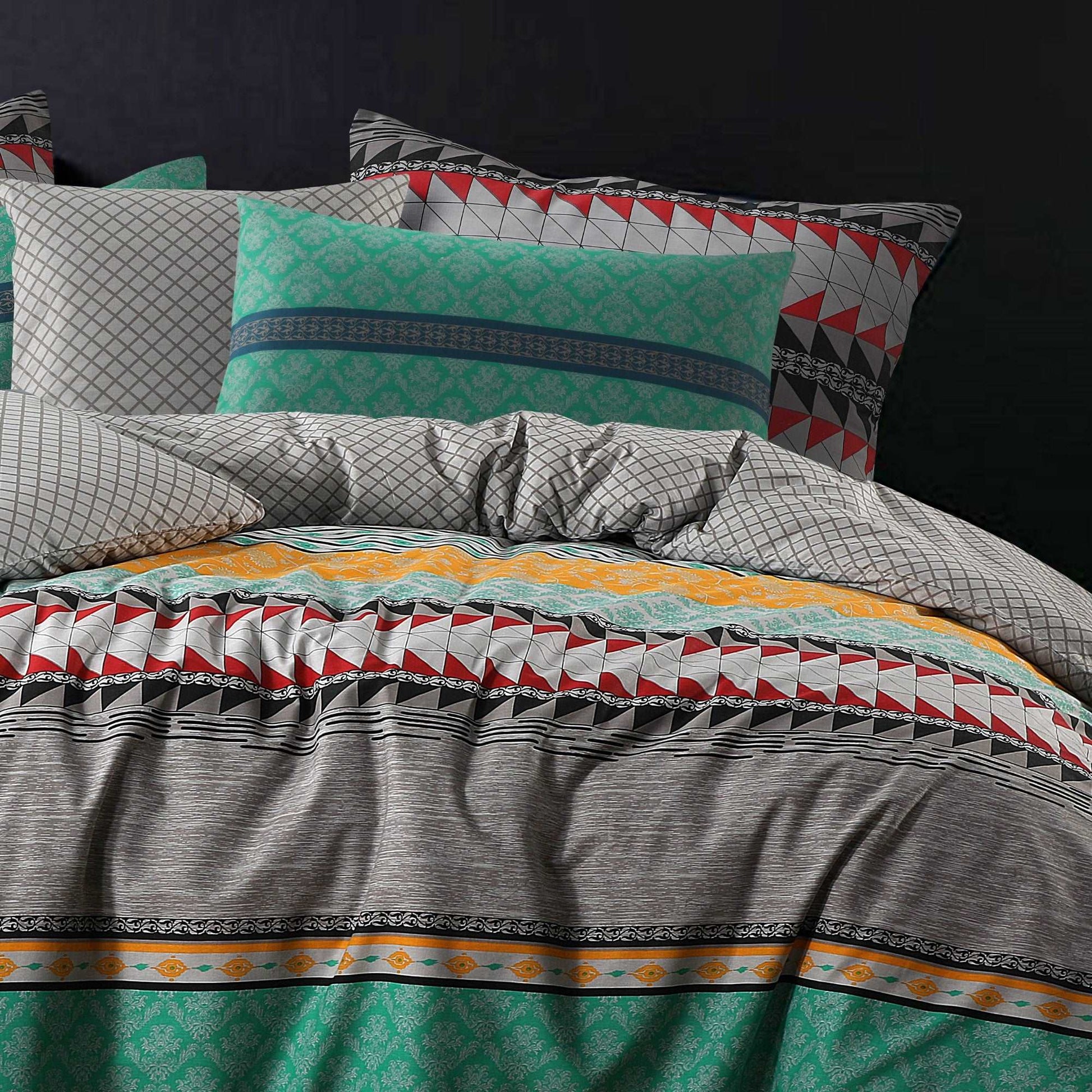 100 % Cotton Reversible Quilt Cover | Elegance