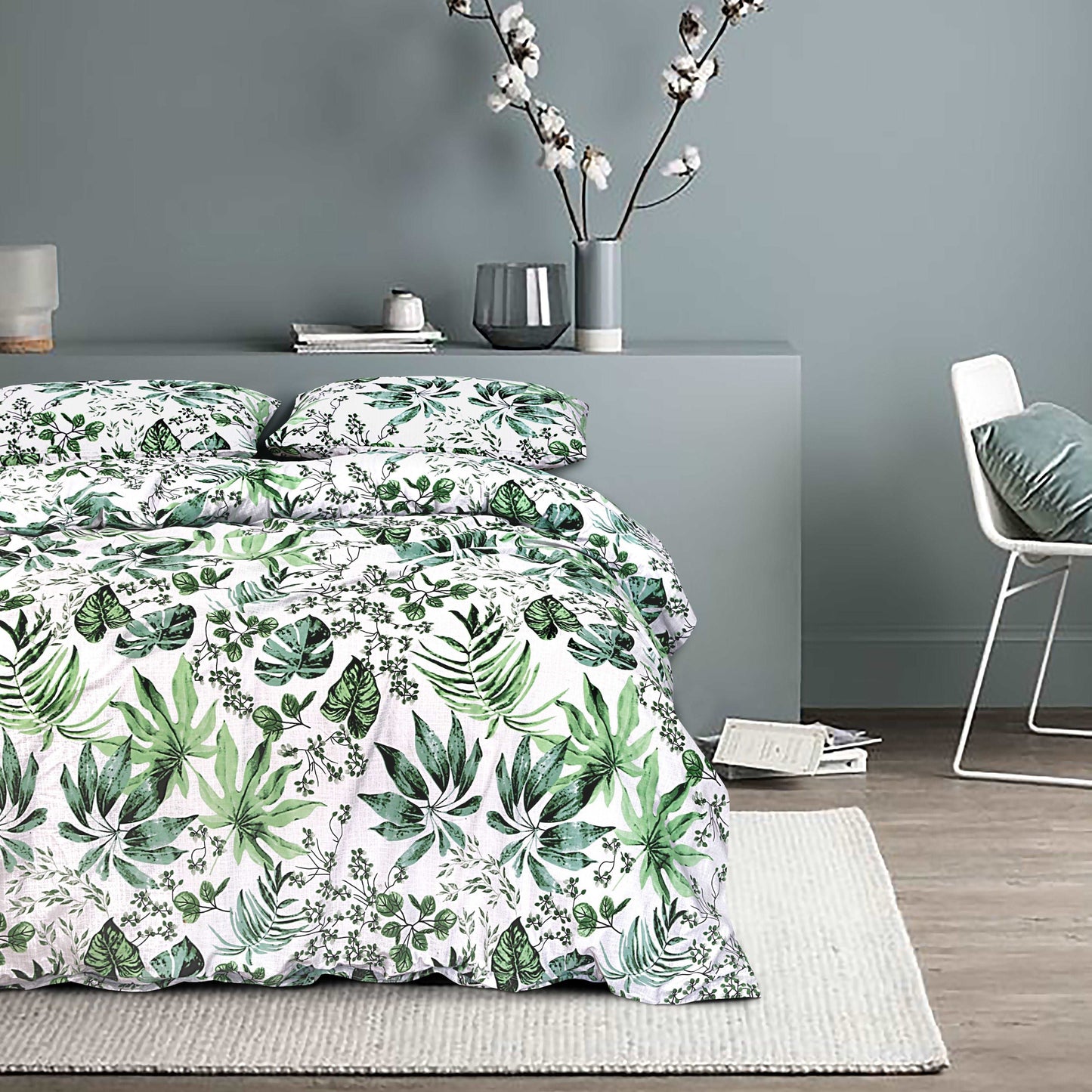 100 % Cotton Duvet Cover Set with Extra Standard Pillow Covers | Groove