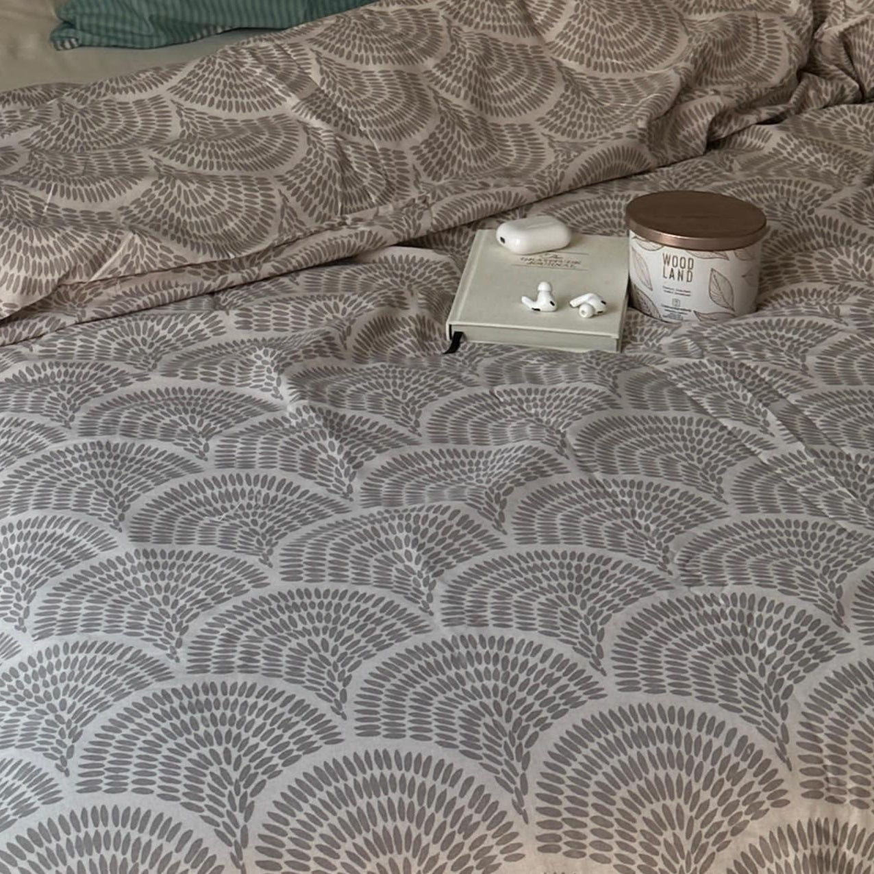 Bella Printed Cotton Quilt Set – Anti-Allergy, Ultra-Soft Bedding