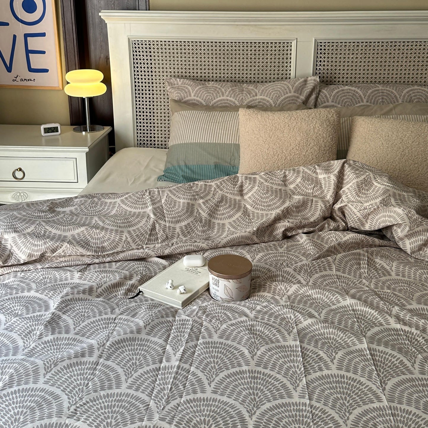 Bella Printed Cotton Quilt Set – Anti-Allergy, Ultra-Soft Bedding