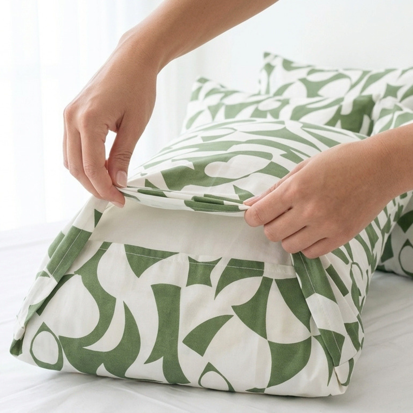 Pure Cotton Standard Pillowcases – Scandi Sage