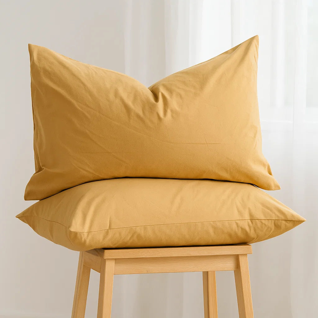 Latte Pillowcases-Standard size | 100% Cotton