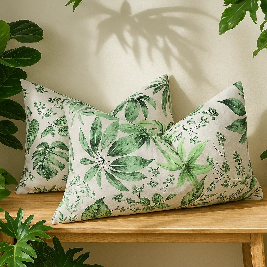 Botanical Bliss Pillowcases-Standard size | 100% Cotton