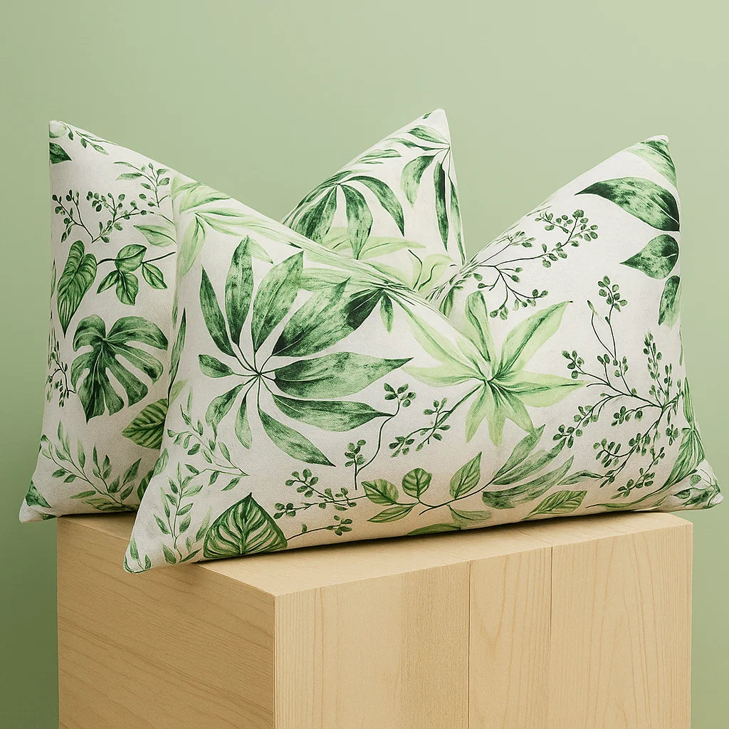 Botanical Bliss Pillowcases-Standard size | 100% Cotton