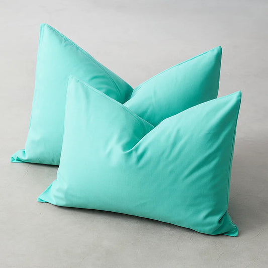 Aqua Green Pillowcases – Standard Size | 100% Cotton