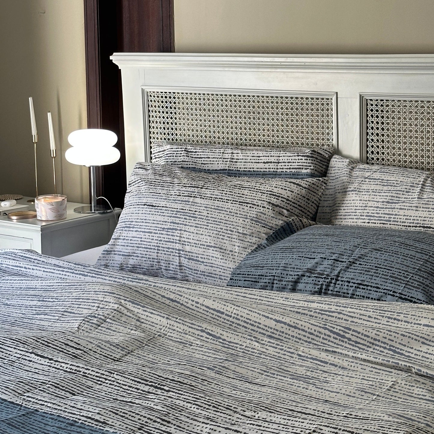 Parma Cotton Duvet Cover Set- Fade-Resistant, Hypoallergenic Bedding