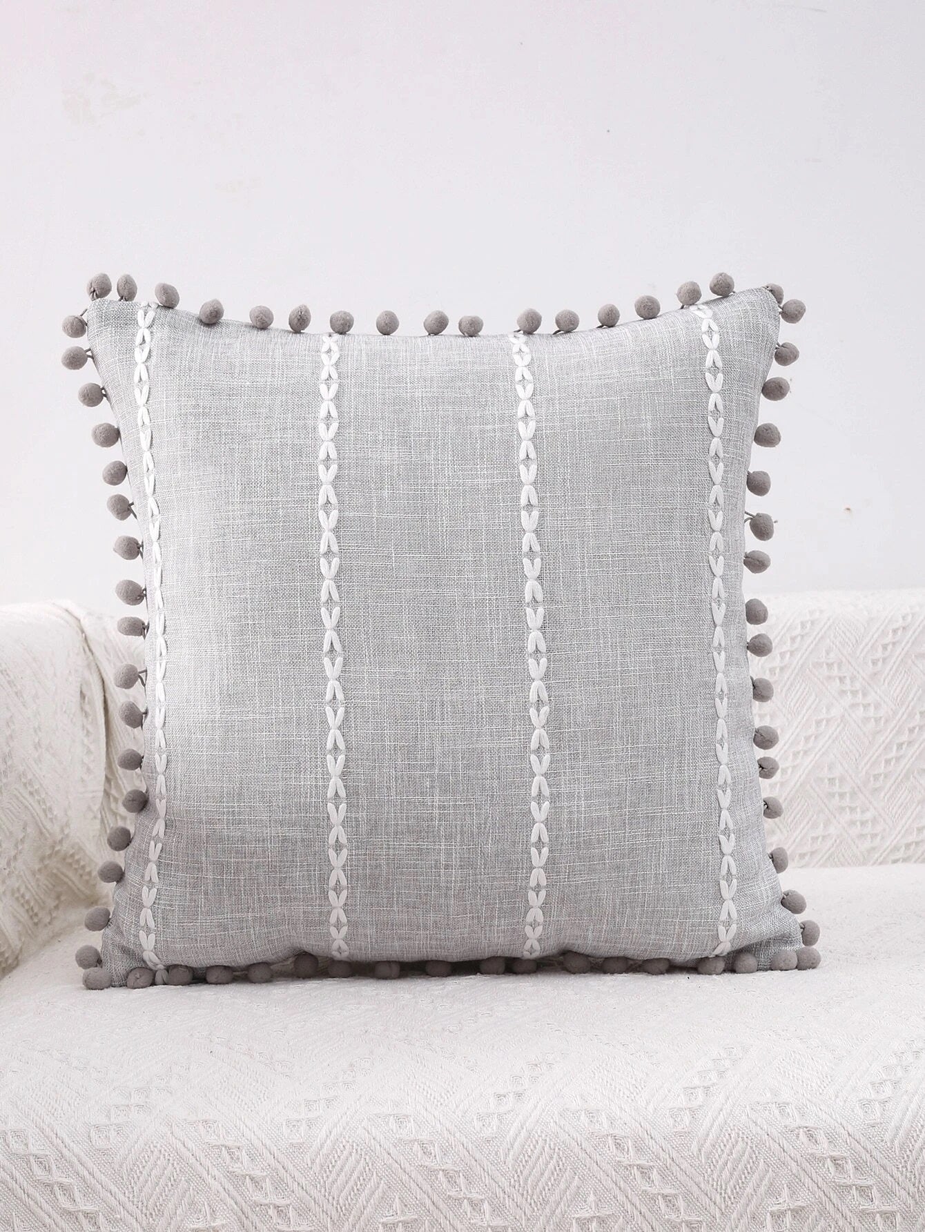 Cushion Cover | Zina Pom Pom