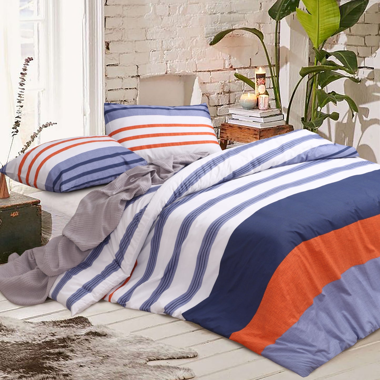 100 % Cotton Duvet Cover Set | Kara
