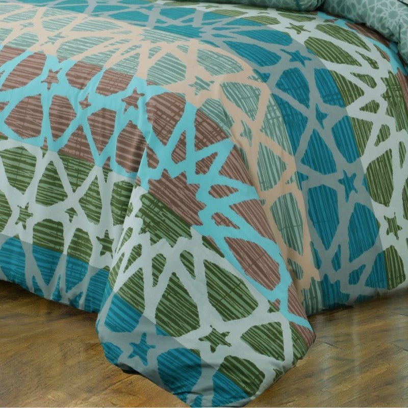 Oasis Pure Cotton Quilt Cover Set With Extra Standard Pillowcases