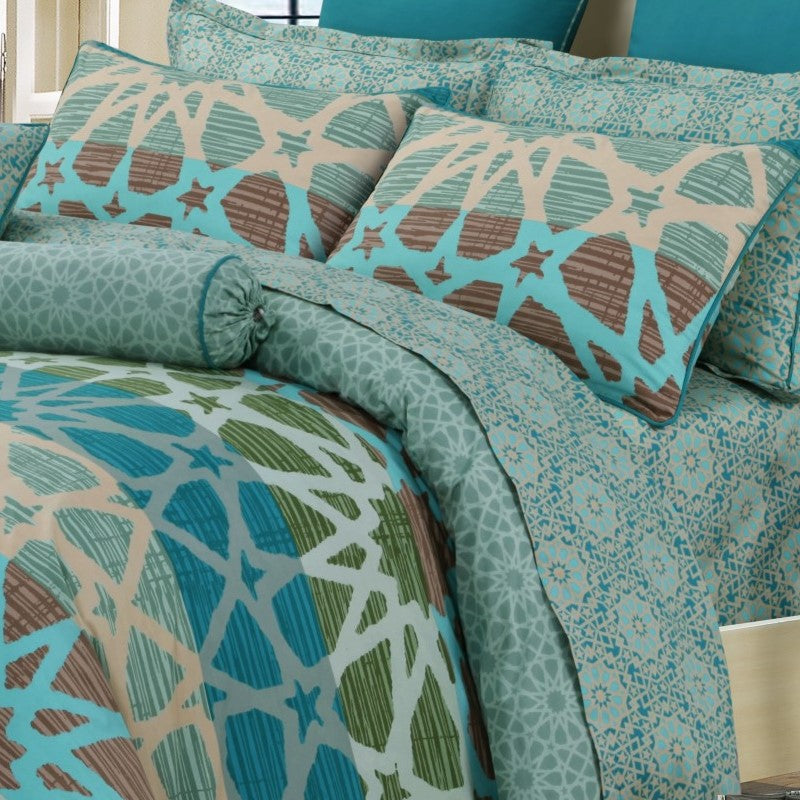Oasis Pure Cotton Quilt Cover Set With Extra Standard Pillowcases