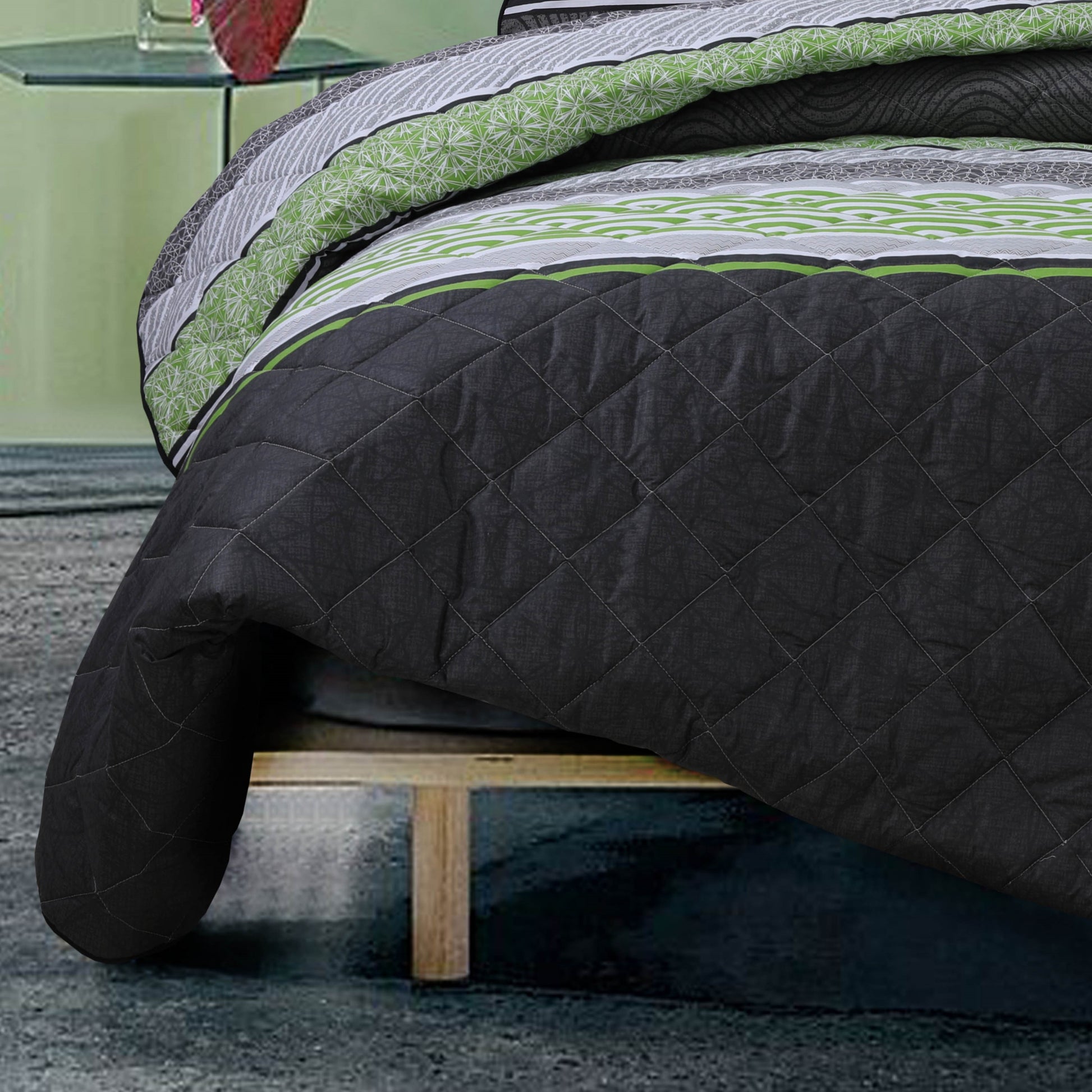 Topaz Green Cotton Blanket
