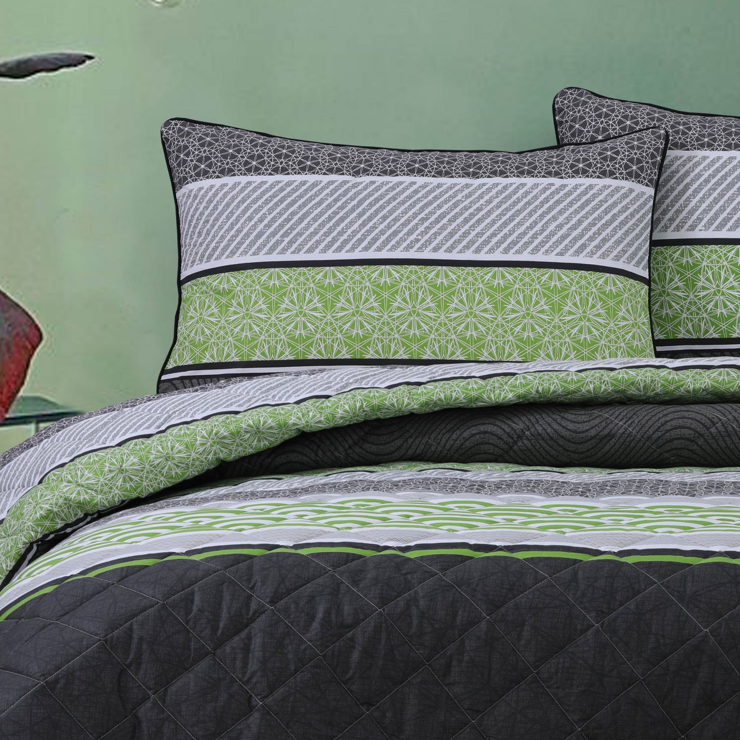 Topaz Green Cotton Blanket