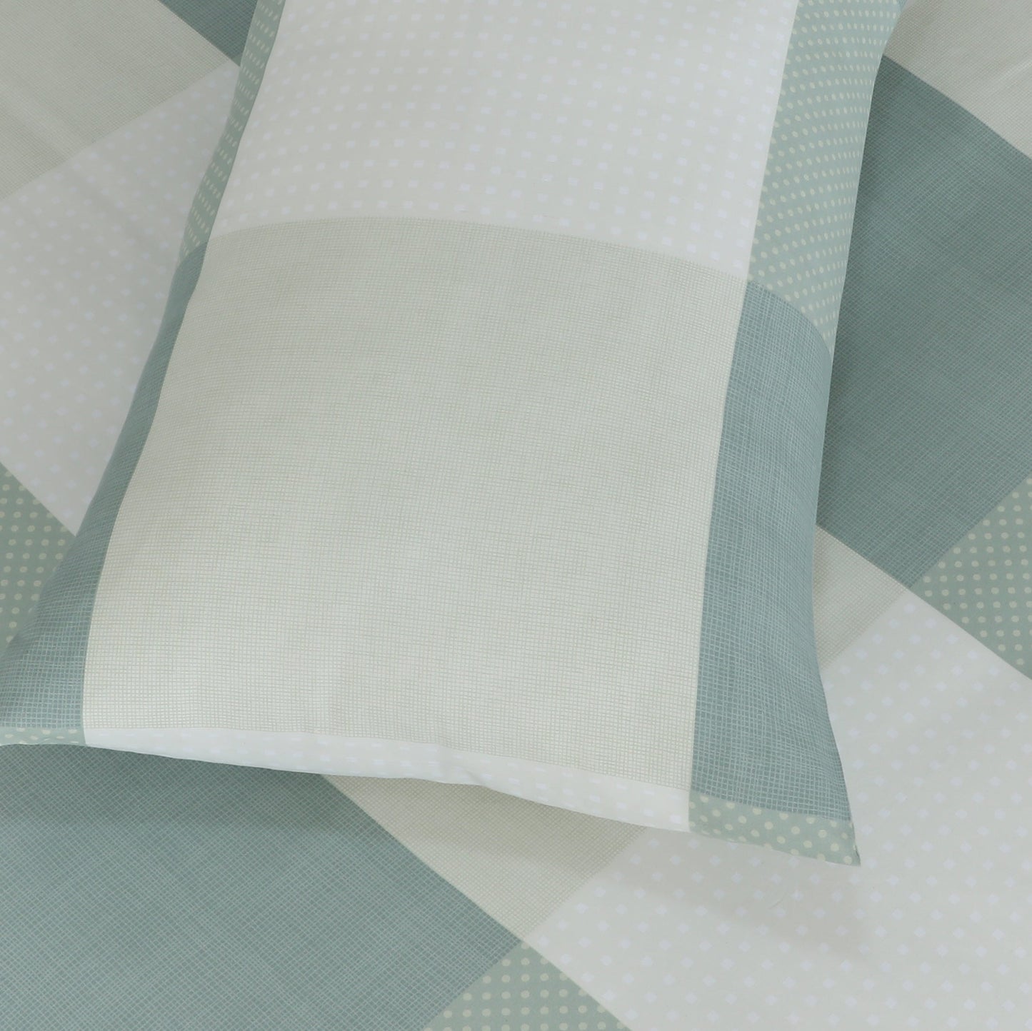 Check Quilt Cover Set-Pastel Green | Classic Hotel Luxury