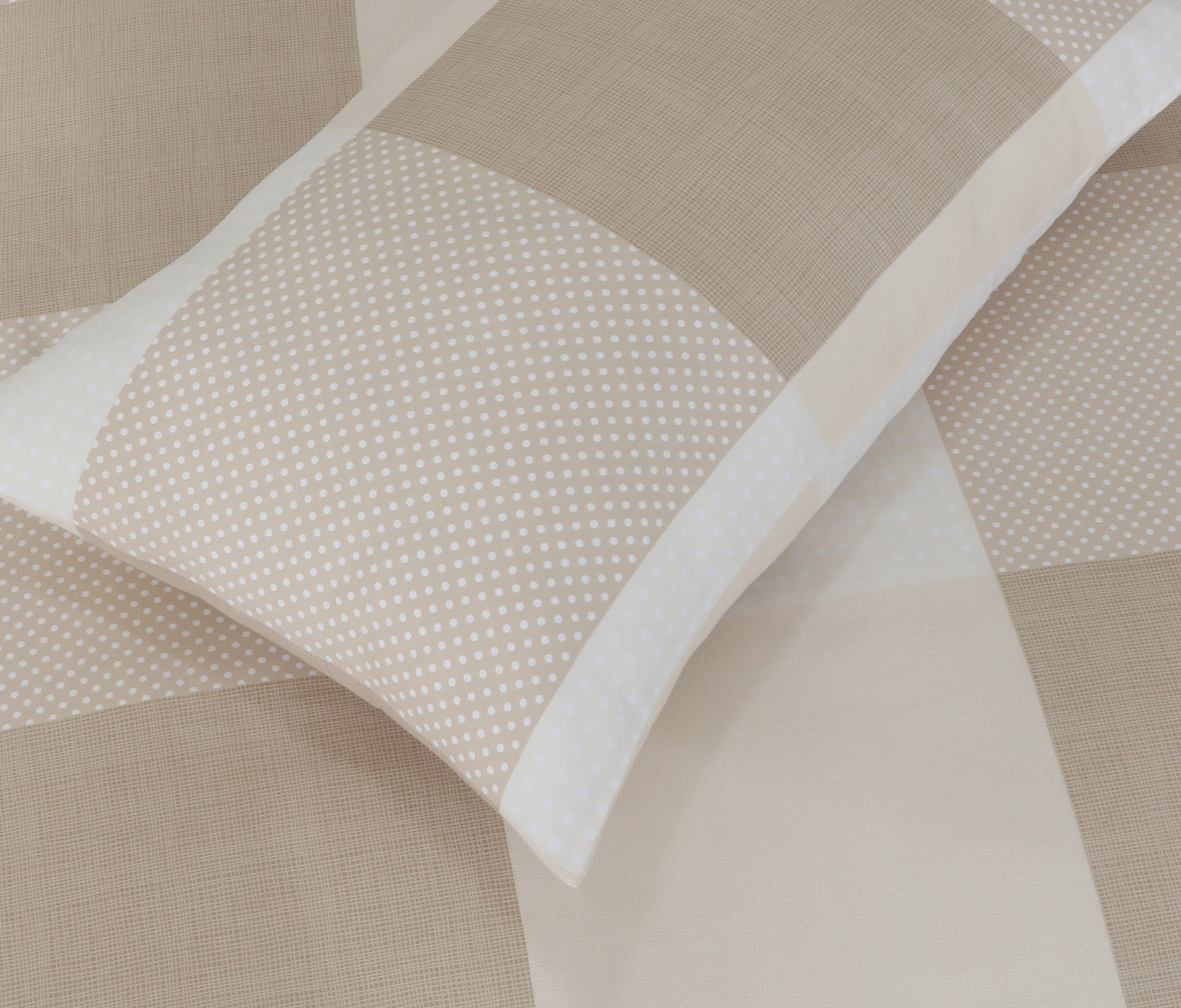 Check Pillowcases-Standard size | Buffed Beige