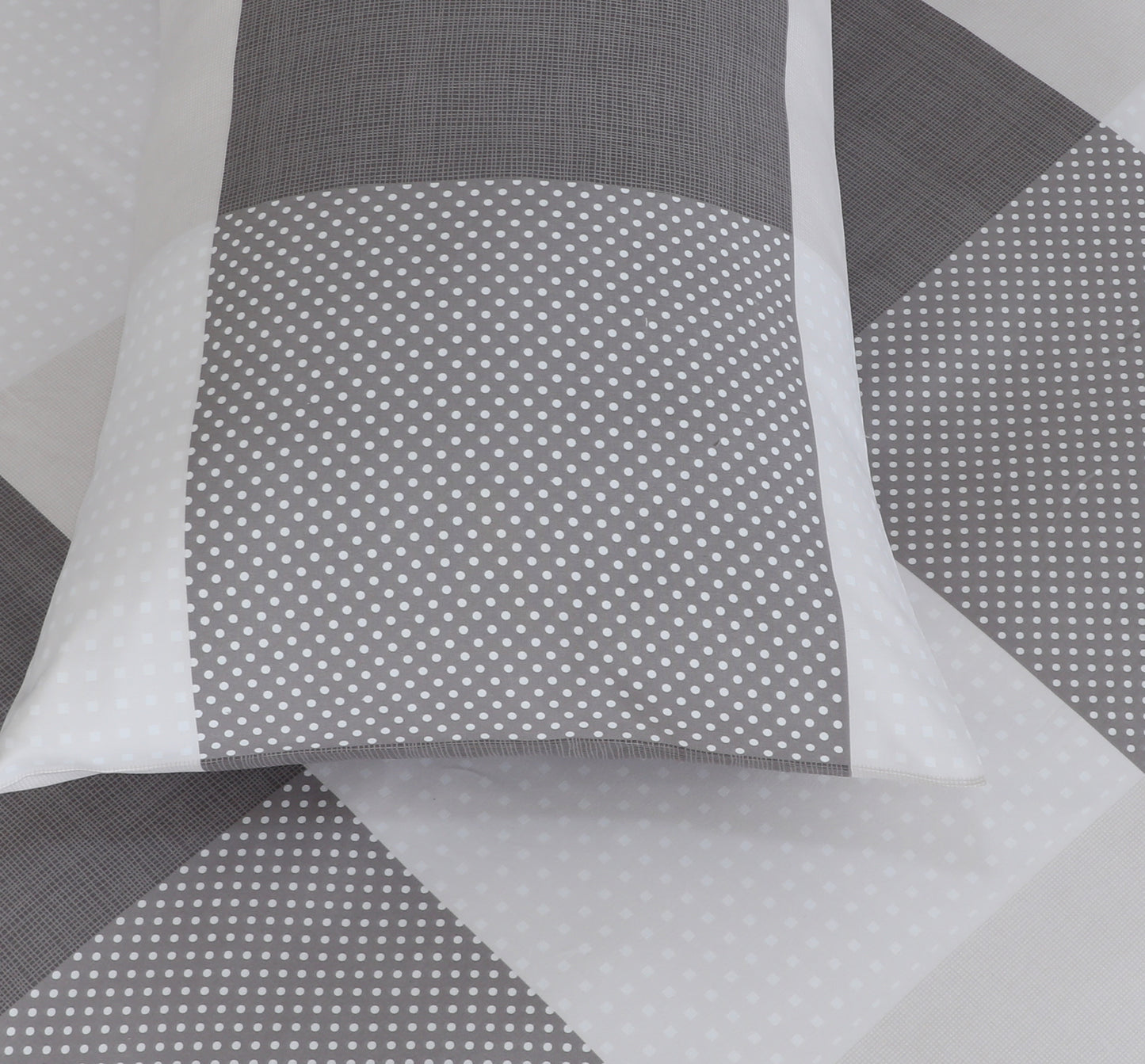 Check Pillowcases-Standard size | Ash Grey
