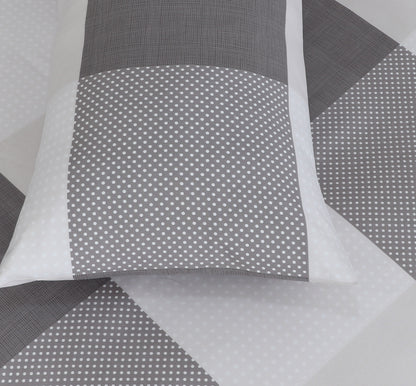 Check Pillowcases-Standard size | Ash Grey