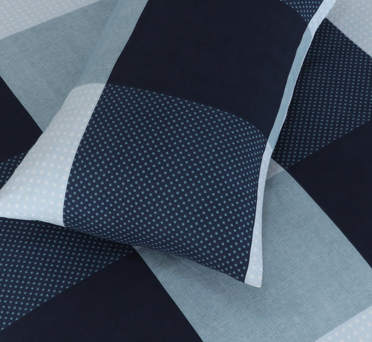 Check Pillowcases-Standard size | Classic Blue