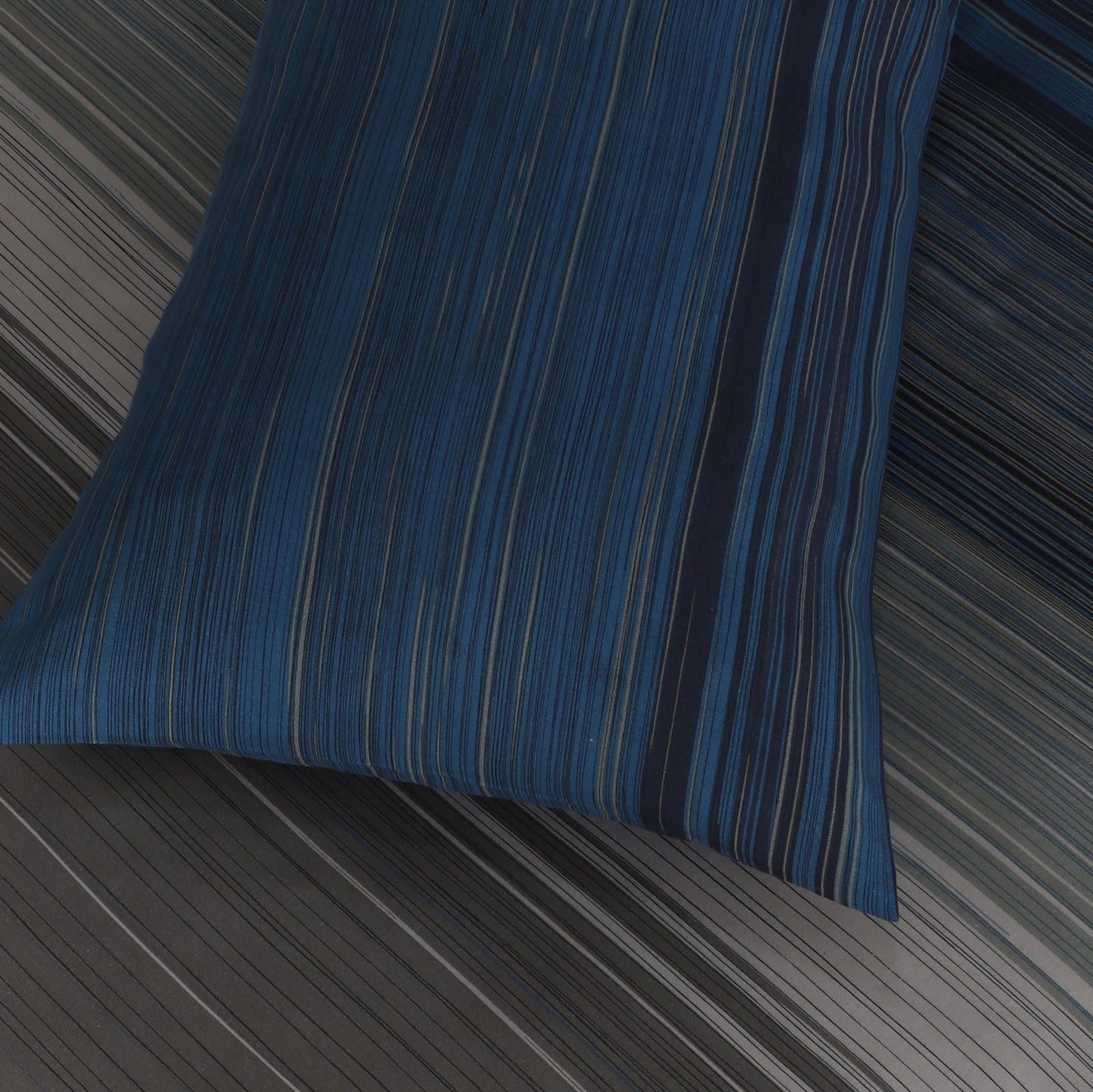 Blue Stripes Microfiber Quilt Cover – Ultra-Soft & Luxury  Bedding