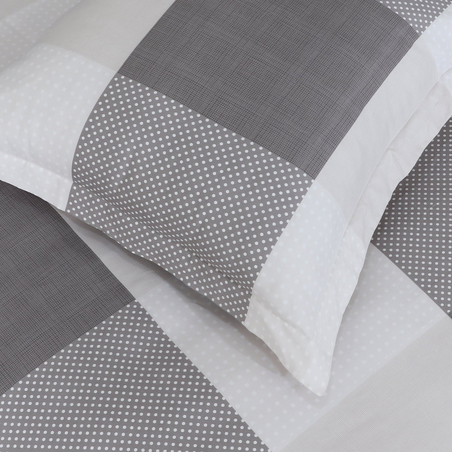 Check Quilt Cover Set - Ash Gray | Superior Hotel Linen