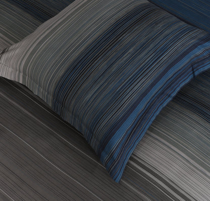 Check Europeon Pillowcases | Blue Stripes