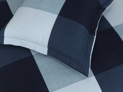 Check Europeon Pillowcases | Classic Blue