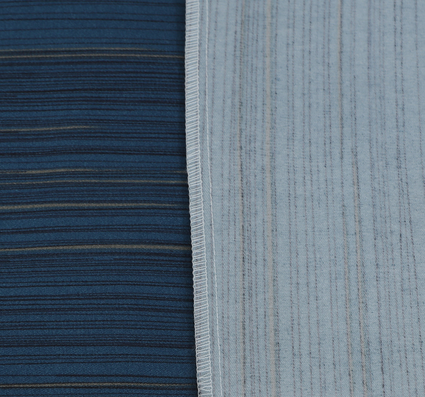 Check Europeon Pillowcases | Blue Stripes