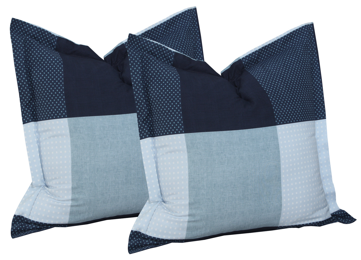 Check Europeon Pillowcases | Classic Blue
