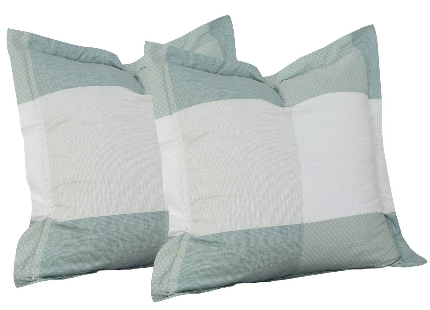 Check Europeon Pillowcases | Pastel Green