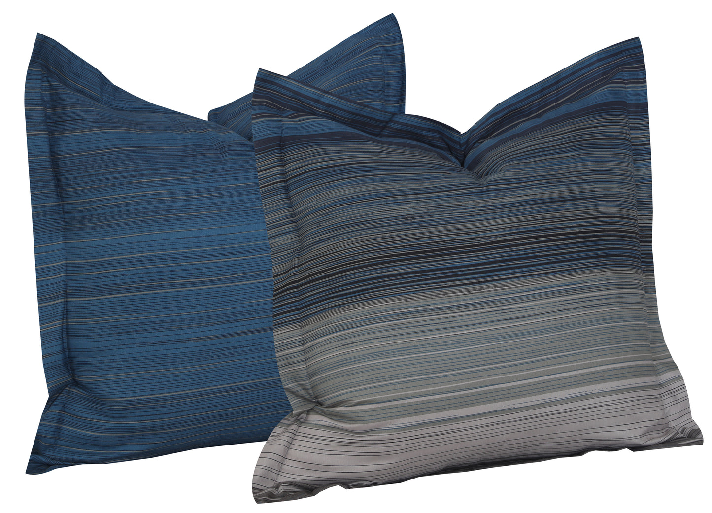 Check Europeon Pillowcases | Blue Stripes