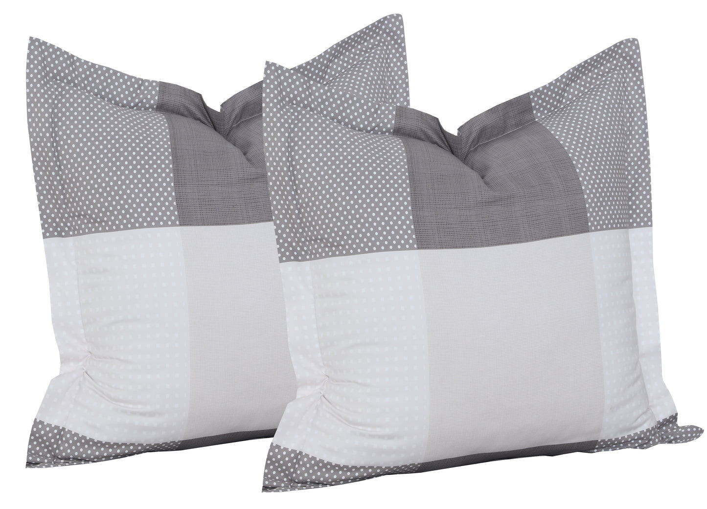 Check Europeon Pillowcases | Ash Grey