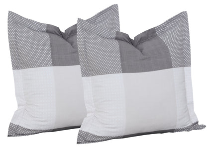 Check Europeon Pillowcases | Ash Grey