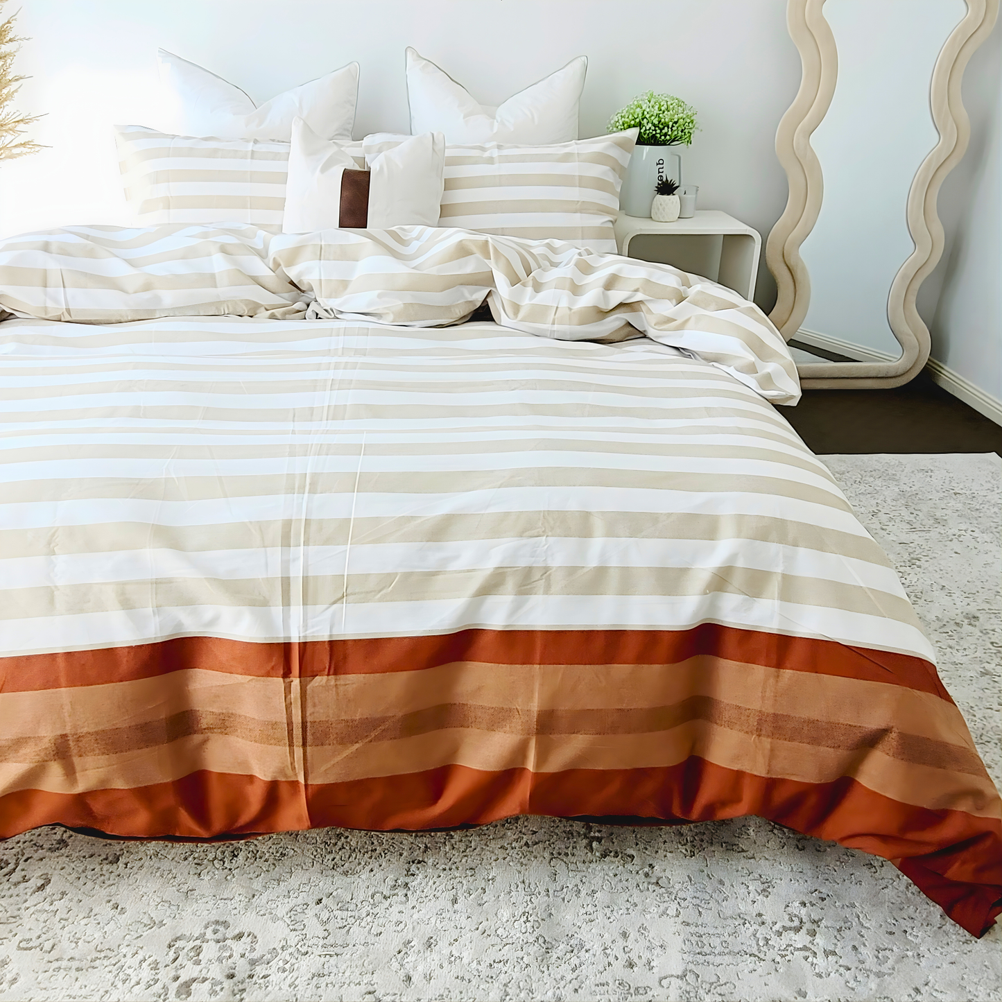 Luna Quilt Cover Set-Moisture-Wicking Fabric in Pure Cotton Percale