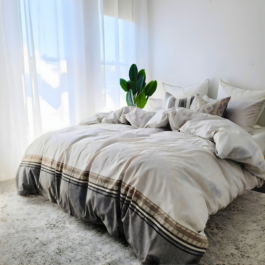 Aria Quilt Cover Set – Soft with Fade-Resistant Colors -Pure Cotton Percale