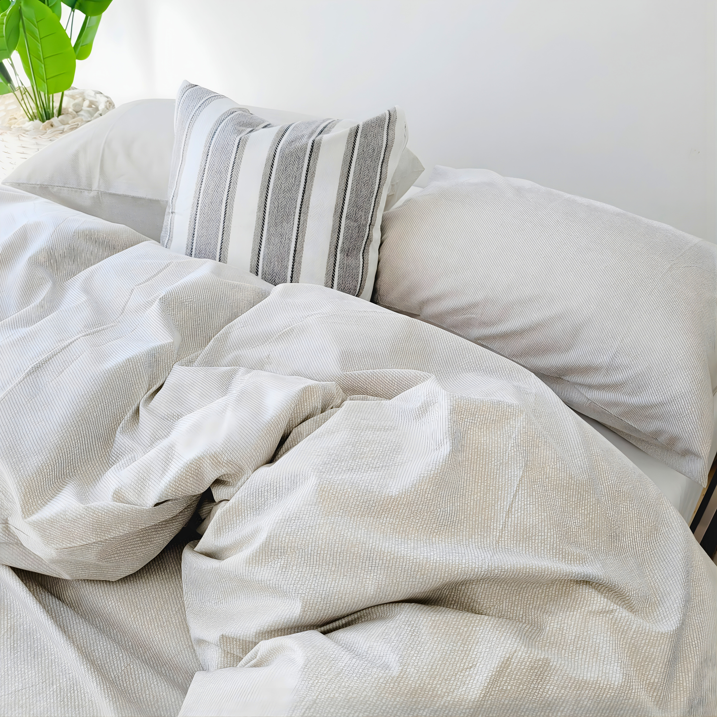 Aria Quilt Cover Set – Soft with Fade-Resistant Colors -Pure Cotton Percale