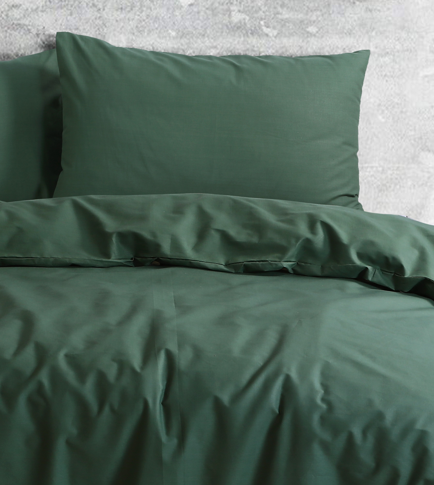 Royal Cotton Quilt Cover Set with European Pillow Covers | Sage Green